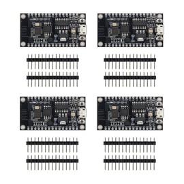 4pcs NodeMCU V3 LuaWiFi IoT Module Integrated with ESP8266 Flash USB Serial Port with Additional Memory 32M Compatible with Arduino