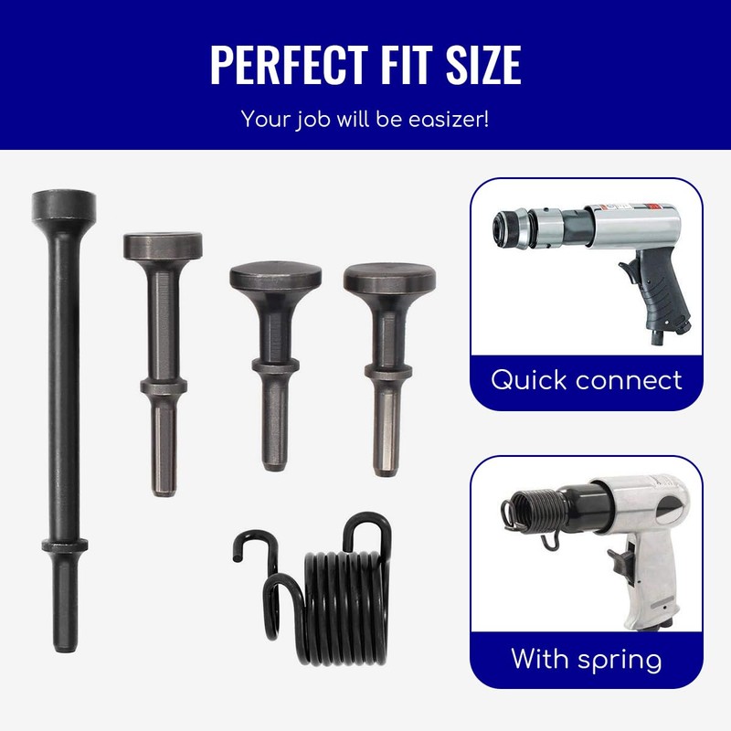 Smoothing Air Hammer Bits, 5 Pcs Air Hammer Tools Kit