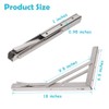 CLT 18'' Folding Shelf Brackets Max. Load 440 lb, Heavy