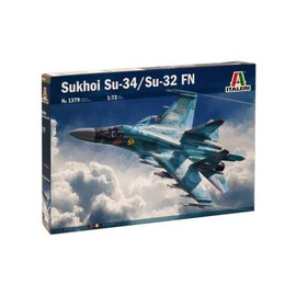 Italeri 1379 Su-27,Su-32, 1:72 SUKHOI SU-34 Fullback, Nicht bemalt, Large
