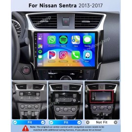 Fortdows Apple CarPlay For 2012-2019 Nissan Sentra Sylphy Android 13 Car Stereo Radio SWC