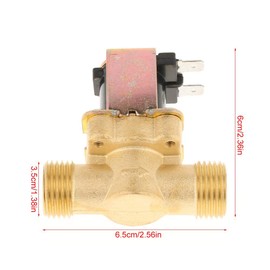 Brass Electric Solenoid Valve for Water Control 1/2" DC12V Normally Closed Water Control Solenoid Valve Electric Water Control Valve