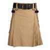 DSS KILTS 100% Genuine Cowhide KILT BELTS (30"-72" Size) (Black,