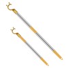 Retractable Long Pole with Hook Telescoping Closet Pole 33"-56" Adjustable