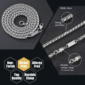 VEXXS Wheat Chain Necklace20