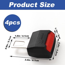 Auto Ersatzteile 4 PCS, Autoteile Kompatibel mit 95% aller Autos, Schwarzer