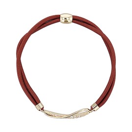 FLOWERING ASA0115-GD Flower Ring Static Reduction Hair Bracelet Cubic Zirconia x Twist