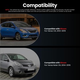 Hsingach Set of 4 Fuel Injectors Compatible with Nissan For Versa 1.6L Base S SL SV 2012 2013 2014 2015 2016 2017 2018 2019 18 Holes 166001KT0A