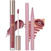 Jutqut Matte Lip Liner and Lip Gloss Set, Liquid Long