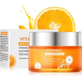 Vitamin C Face Cream, Vitamin C Cream with Hyaluronic Acid & Vitamin E, Anti Ageing Vit C Serum Day & Night Face Cream, Boost Skin Collagen, Brighten Hydrate and Plump Skin