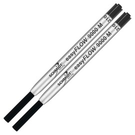 Imprinted Schmidt easyFLOW9000 Ballpoint Refill- Black Ink, Medium Tip 1.0mm - Pack of 2