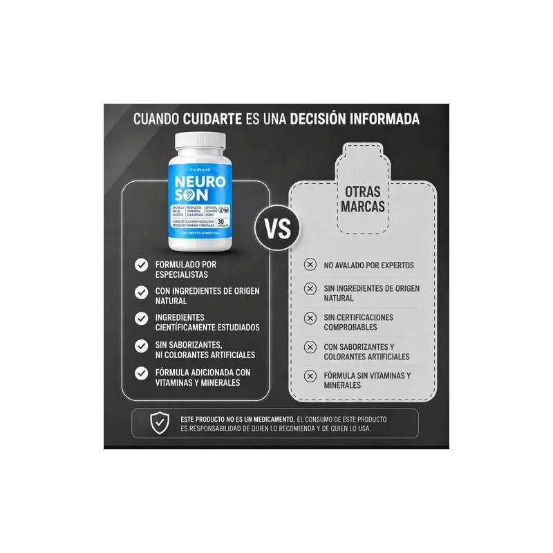 Neuroson Frasco Cápsulas Colageno Hidrolizado Vit Zinc