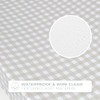 Deluxe Anti Roll Wedge Baby Changing Mat, Oat Gingham, Waterproof