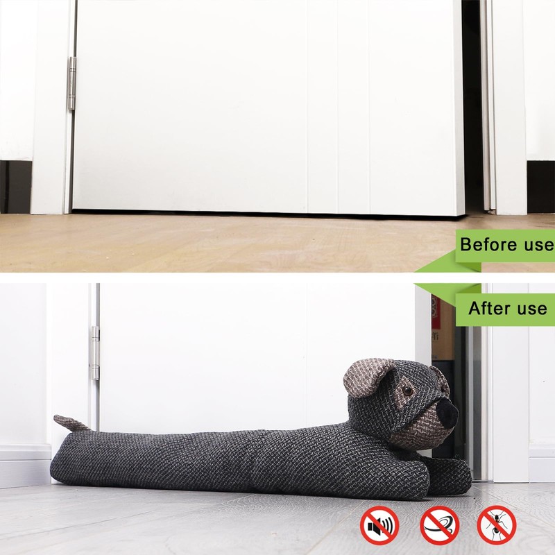 SANFERGE 36 Inch 3LB Heavy Duty Under Door Draft Stopper,