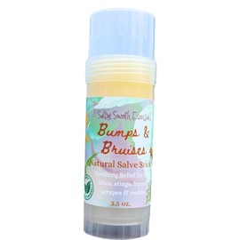 Bumps & Bruises Remedy Salve Stick - All-Natural Organic Beeswax, Lavender Summer Essential, Relief for Minor Skin Injuries, Poison Ivy, Stings, Scrapes, Safe and Gentle Choice for Children and Adults (3.5 oz)