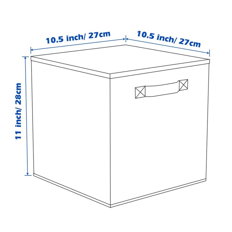 powerking Storage Box, 2 Pieces Foldable Storage Cubes Storage Box