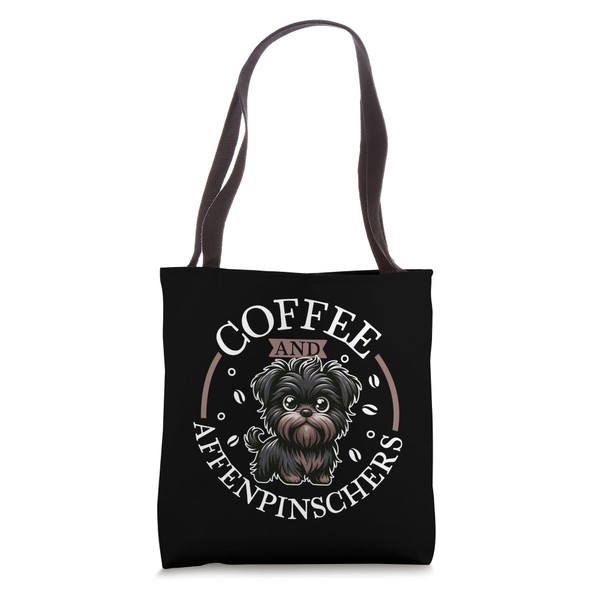 Coffee and Affenpinscher Tote Bag