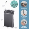 CleverMade Hanging Laundry Hamper Bag with Over the Door Hooks;