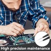 2-Piece Precision Tweezers Esd Tweezers Set Electronic Soldering Accessories Eyelash