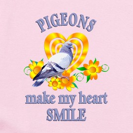 CafePress Pigeon Smile Infant Bodysuit Cute Infant Bodysuit Baby Romper Petal Pink