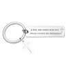 malyunin Christian Gift Keychain For Men Religious Gift Bible Verse