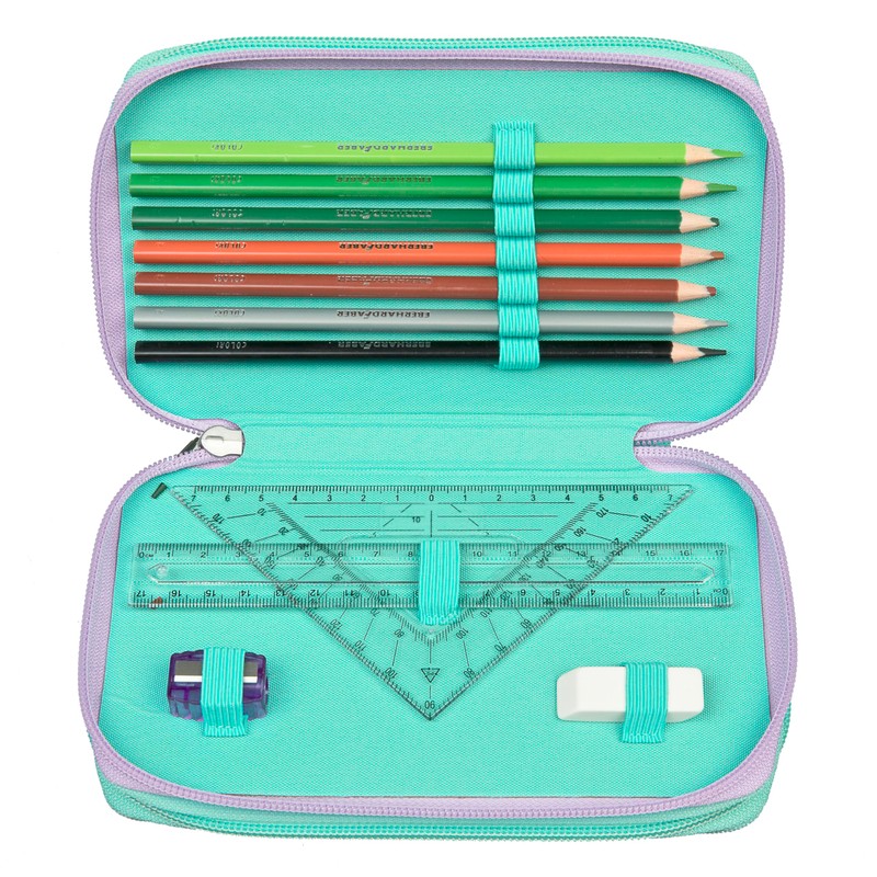 Scooli - Tripledecker Butterfly Wishes Pencil Case - Large Pencil