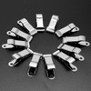 Litoexpe 12 Pcs 1/2 Inch Mini Metal Spring Clamps Alligator