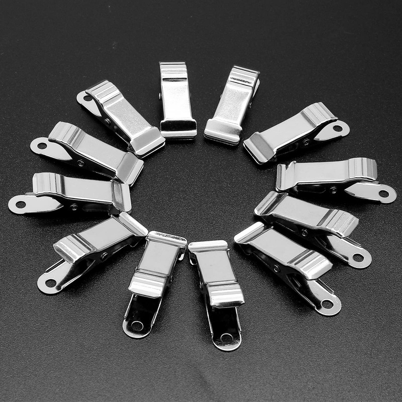 Litoexpe 12 Pcs 1/2 Inch Mini Metal Spring Clamps Alligator