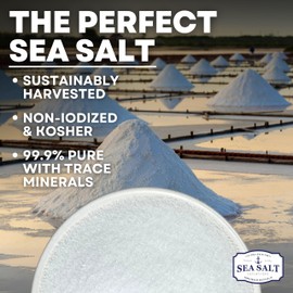 Fine Grain Sea Salt, Table Salt Replacement Fine Sea Salt for Baking, Pure Non-Iodized Baja Salt, Mineral Rich Cooking Salt, Fine Salt, 5 oz Bag, Sea Salt Superstore