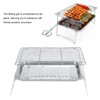3Pcs/Set Stainless Steel Portable Folding Barbecue Grill BBQ Grilling Rack