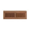 WELLAND Red Oak Baseboard Diffuser Wood Vent Register,15 L X