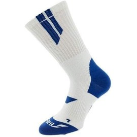Babolat Women's Team Big Logo Socks, White/Blue
