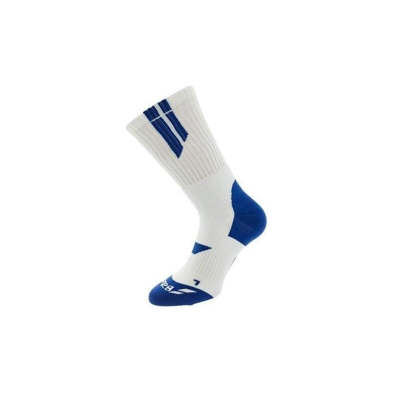 Babolat Women's Team Big Logo Socks, White/Blue