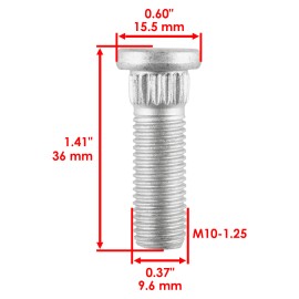 Can-am 8 Front or Rear Wheel Stud Fits Can-AM Defender HD10 2016-2021/ MAX HD10 2017-20