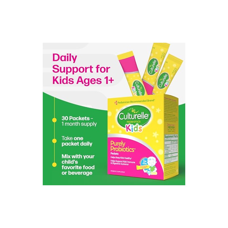 Culturelle Probiotics for Kids Packets, 30 Count
