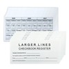 20 Pack Checkbook Register, Check Registers for Personal Checkbook, 6"