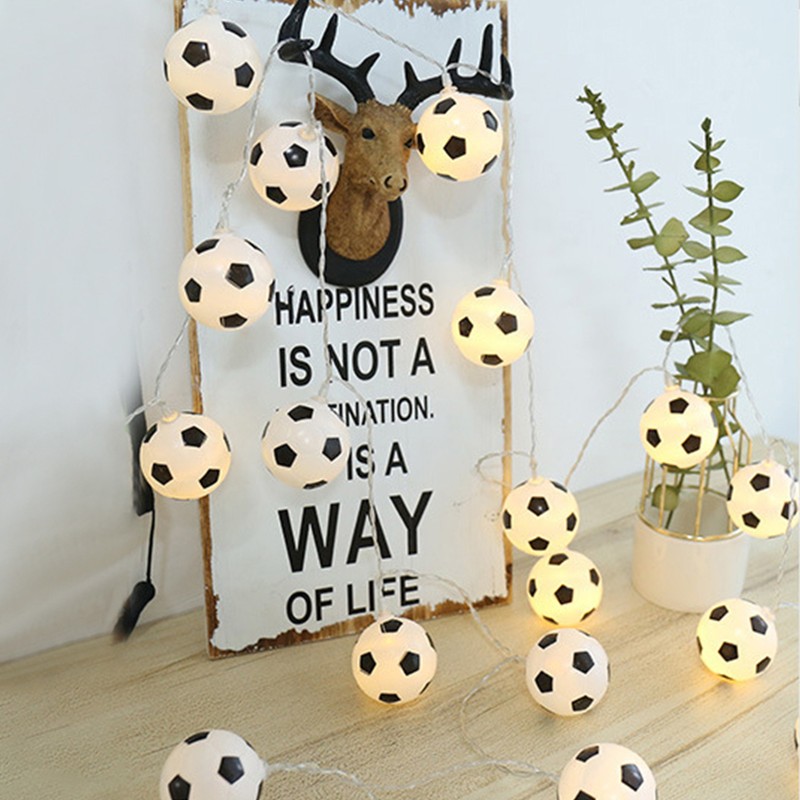 20FT 40LED String Lights Football Soccer Shaped Fairy Lights LED