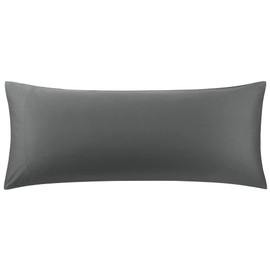PiccoCasa Body Pillow Cover, Hug Pillow Cover, 100% Cotton, Envelope Shape, Pillowcase, Life Size, Solid, Long Pillowcase, Cotton, Hotel Quality, Soft Texture, 1 Piece, Dim Gray, 19.7x47.2 inches