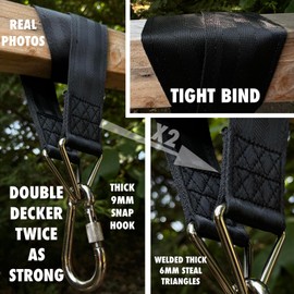 BULL DOZA FIGHT WEAR 3ft Heavy Duty Punch Bag Hanging Strap | Extremely Strong boxing Bag Hanger | Durable, Adjustable Punching Bag Holder for Home Gym & Training