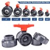 AIPOR 2" UPVC Union Ball Valve, Pool True Union Full