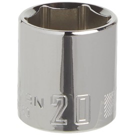 CRAFTSMAN Shallow Socket, Metric, 3/8-Inch Drive, 20mm, 6-Point (CMMT43580)