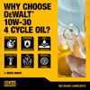 DEWALT Biosynthetic SAE 10W-30 Oil – 4-Cycle Engine Oil for