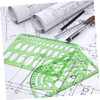 KICHOUSE 11pcs Flexible Ruler Circle Stencils for Drawing Geometric Stencils