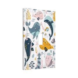 Xuejiaku Decorative Switch Plate Covers Colorful Whales Cartoon Fish Sea Animals Underwater 1 Gang Wall Plate Single Toggle Light Switch Cover Plate Jumbo Electrical Switchplate Receptacle Faceplate