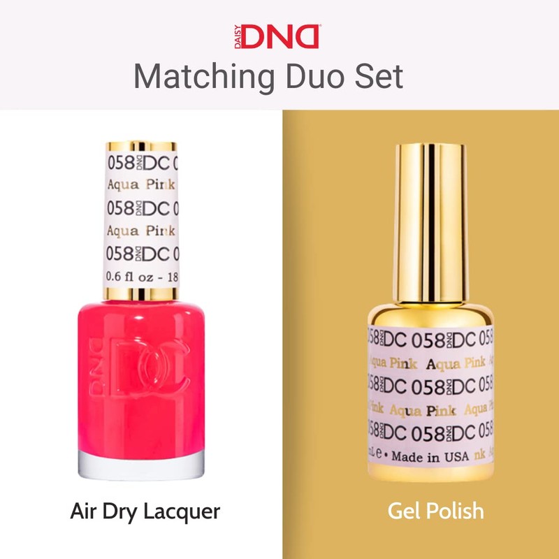 DND DC Gel Polish Set, Pink Collection, UV/LED Gel Polish