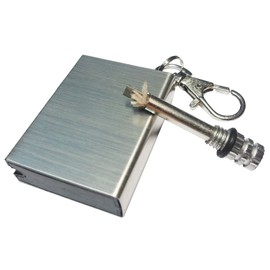 Yuauy 5 Pcs Emergency Hiking Survival Camping Fire Starter Flint Metal Match Lighter Matchbox Fire Starter for Camping Outdoor