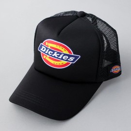Dickies 874 Standard Logo Urethane Mesh Cap, Hat, Men's, Women's, Unisex, Solid Color, 874 Street Cap, (01) Black, Free size