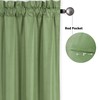 Home Collection 3 Pieces Solid Color Kitchen Curtain Set Tier
