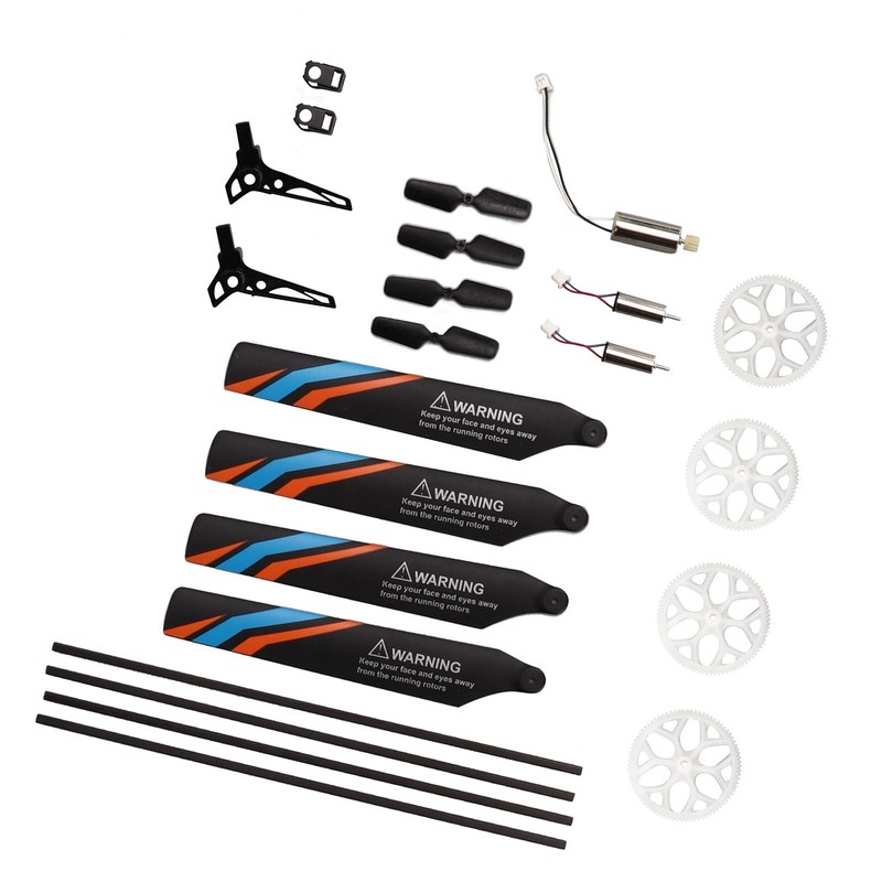 Helicopter Full Replacement Parts Set with 7 Accessories RC Rotor