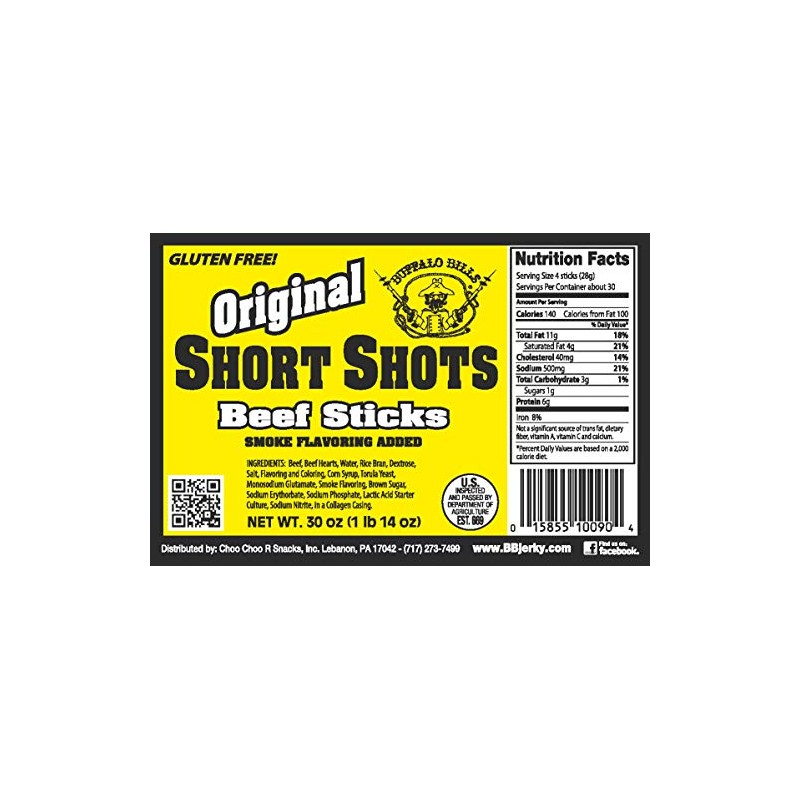 Buffalo Bills Original Short Shots (105-120 mildly flavored sticks per